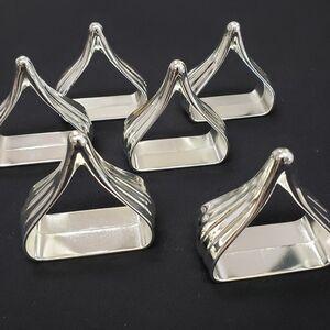 Lot Of 6 Jonal Silver Plate Kiss  Napkin Ring Hersheys Great Britain Limited